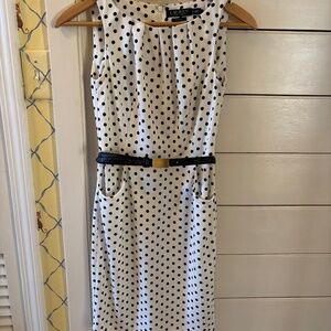 Ralph Lauren Black and White Polka Dot Dress 2